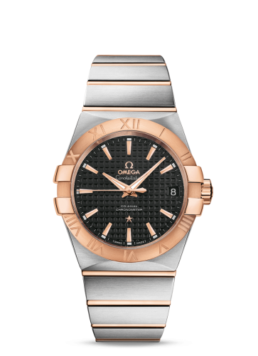 Omega Constellation Co-Axial 38 Stainless Steel / Red Gold / Black